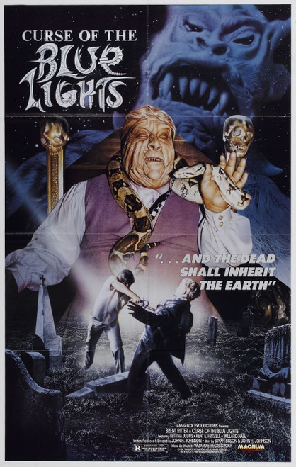 Curse Of Blue Lights 01 Poster Canvas Print Art Painting Decor Reprint wall A0 A