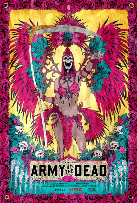 Army of the Dead 19 Poster Canvas Movie Film Print A0 A1 A2 A3 A4 A5 A6 Art Wall