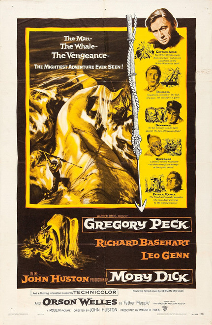 Moby Dick (1956)_2 Poster Canvas Movie Film Print A0 A1 A2 A3 A4 A5 A6 Art Wall