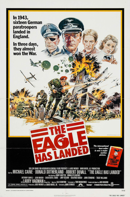 The Eagle Has Landed (1976)_2 Poster Canvas Movie Film Print A0 A1 A2 A3 A4 A5 A