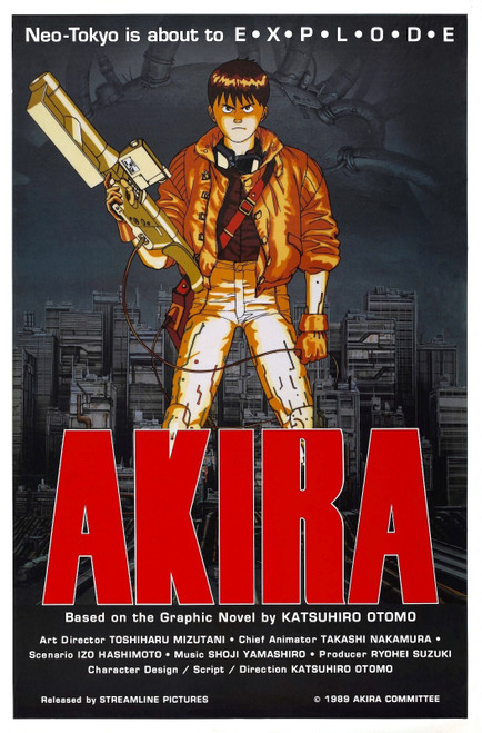 akira Poster Canvas Movie Film Print A0 A1 A2 A3 A4 A5 A6 Art Wall Decoration