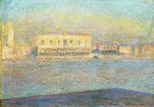 Monet- The Doge's Palace seen from San Giorgio Maggiore Poster Canvas Movie Film