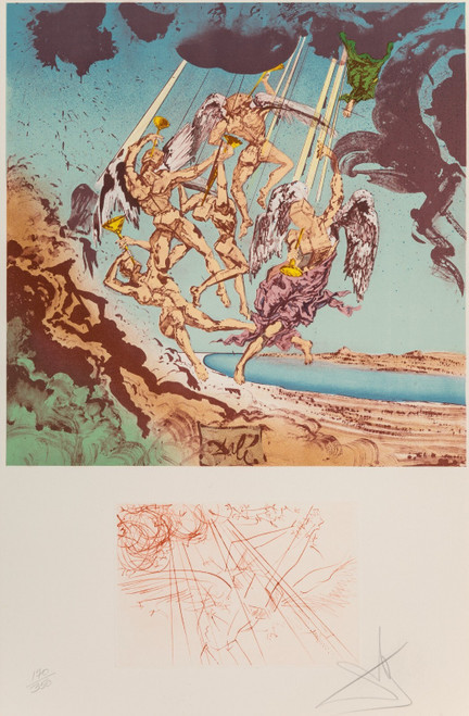 Salvador Dali (1904-1989). Return of Ulysses, from Hommage à Homère, 1977. Poste