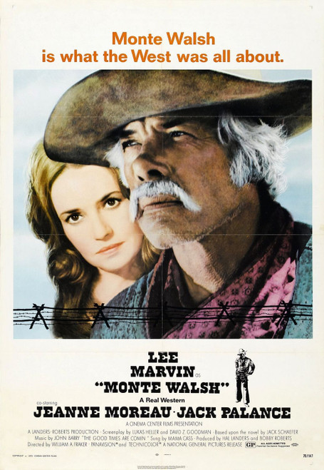 Monte Walsh (1970)_2 Poster Canvas Movie Film Print A0 A1 A2 A3 A4 A5 A6 Art Wal