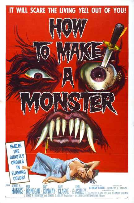 How To Make A Monster 01 Poster Canvas Movie Film Print A0 A1 A2 A3 A4 A5 A6 Art