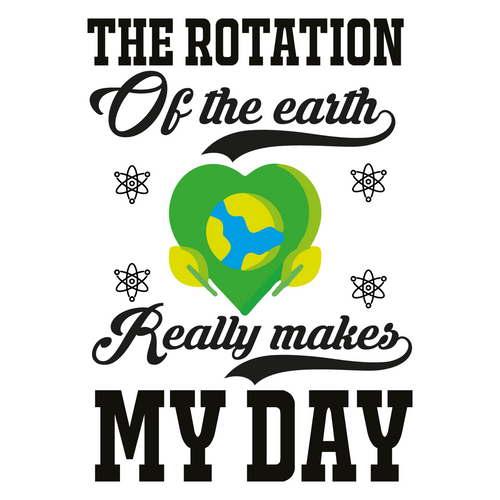 the rotation of the earth really makes my day-01 (2) Poster Canvas Movie Film Pr