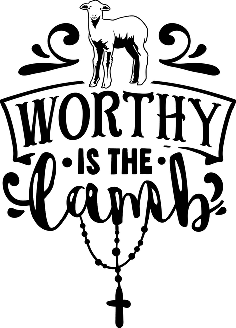 Worthy is the lamb Poster Canvas Movie Film Print A0 A1 A2 A3 A4 A5 A6 Art Wall