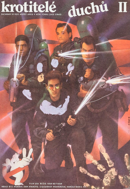 Ghostbusters II (1989)_4 Movie Film Poster Canvas iconic design