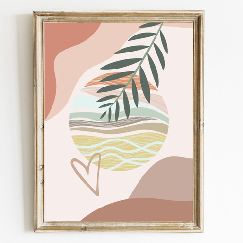 0_Boho Wall Art Print Mid Century Modern Prints Home Decor Neutral Bohemian Prin