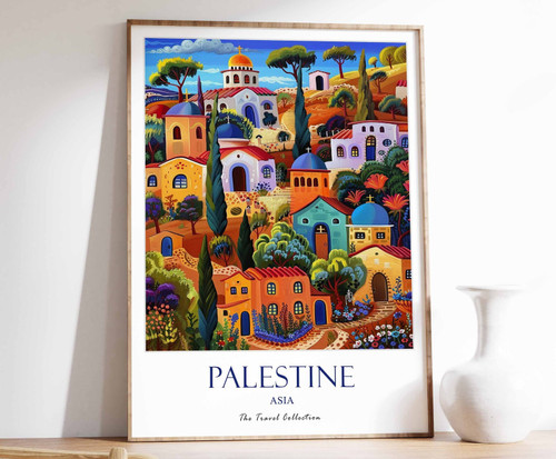 12_Palestine Print, Palestine Travel Poster, Islamic Decor, Islamic Art, Islamic