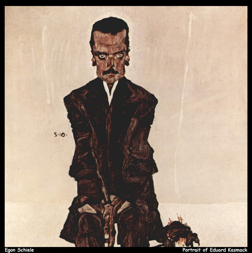 egon-schiele--portrait-of-eduard-kasmack_11020023193_o(1) Poster Canvas Print Ar