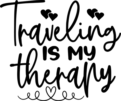 traveling is my therapy Poster Canvas Movie Film Print A0 A1 A2 A3 A4 A5 A6 Art