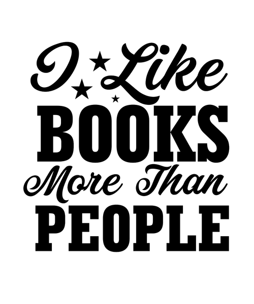 I Like Books More Than People-01 (4) Poster Canvas Movie Film Print A0 A1 A2 A3