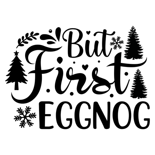 But first eggnog-01 Poster Canvas Movie Film Print A0 A1 A2 A3 A4 A5 A6 Art Wall