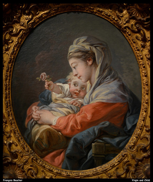 franois-boucher---virgin-and-child--jpb_27092653311_o(1) Poster Canvas Movie Fil