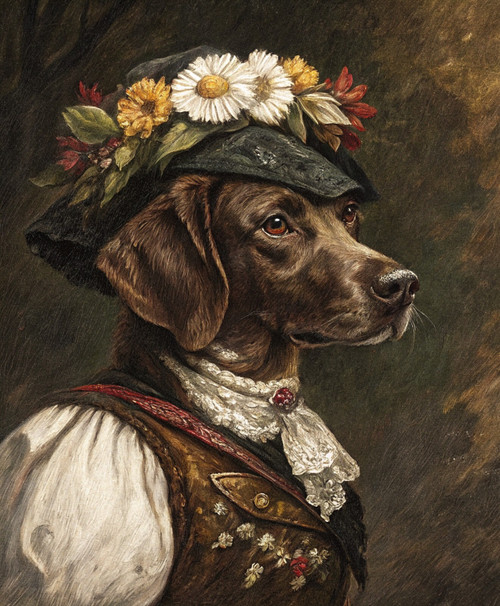 Duchess Pet PortraitDigital ArtPet Portrait Art DesignRoyal Pet PortraitRenaissa