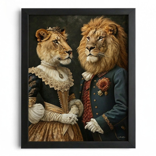 Lion And Lioness Wall Art Victorian Art Print Vintage Animal Poster Wildlife Art Lion And Lioness Wall Art Victorian Art Print Vintage Animal Poster Wildlife Art
