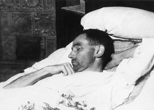 Egon-Schiele-on-his-deathbed(1) Poster Canvas Print Art Painting Decor Reprint w