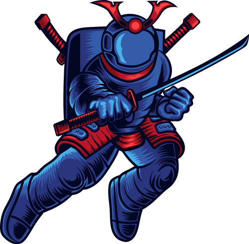 143. Space Samurai Poster Canvas Movie Film Print A0 A1 A2 A3 A4 A5 A6 Art Wall