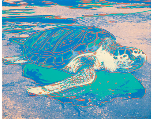 Andy Warhol - Turtle 1985 Poster Canvas Print Art Painting Decor Reprint wall A0