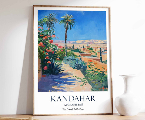 6_Kandahar Print, Kandahar Travel Poster, Afghanistan Poster, Islamic Decor, Mid