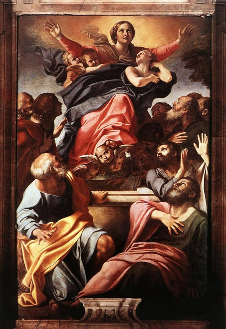 CARRACCI_Assumption_of_the_Virgin_Mary_WGA Poster Canvas Movie Film Print A0 A1