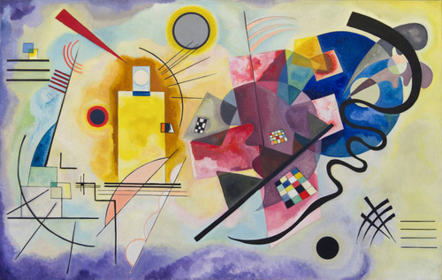 Wassily Kandinsky - Yellow Red Blue Poster Canvas Movie Film Print A0 A1 A2 A3 A
