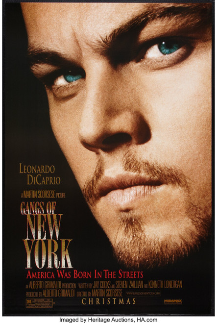 Gangs of New York (Miramax, 2002). One Sheets DS Advances. Leonardo DeCaprio, C