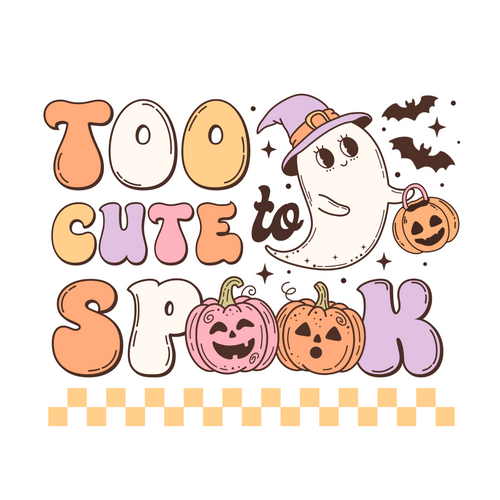 RHLW020-Too Cute To Spook Poster Canvas Movie Film Print A0 A1 A2 A3 A4 A5 A6 Ar