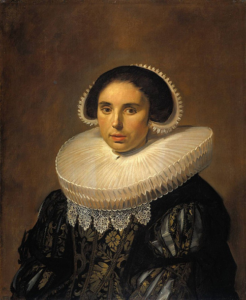 Hals_Frans_Portrait_of_a_woman_possibly_Sara_Wolphaerts_van_ Poster Canvas Movie