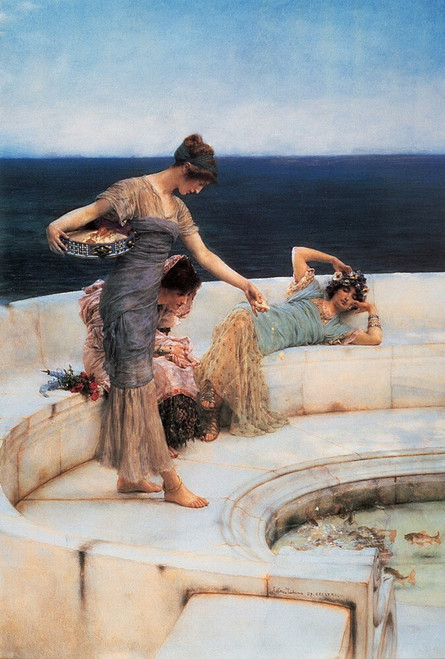 Alma_Tadema_Silver_Favourites Poster Canvas Print Art Painting Decor Reprint wal