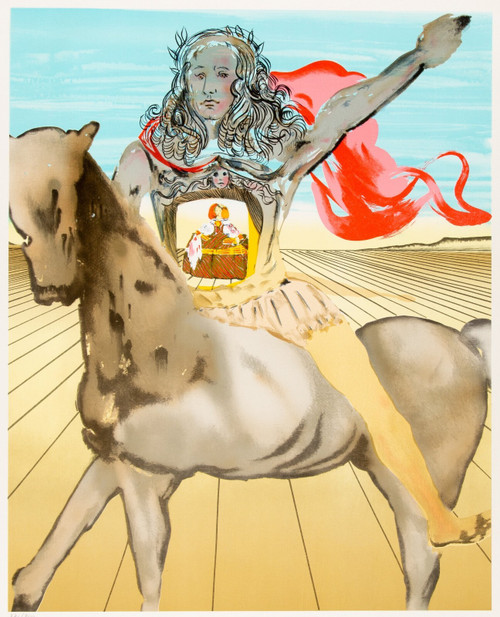 Salvador Dali (1904-1989). Chevalier Surrealiste, 1980 Poster Canvas Movie Film