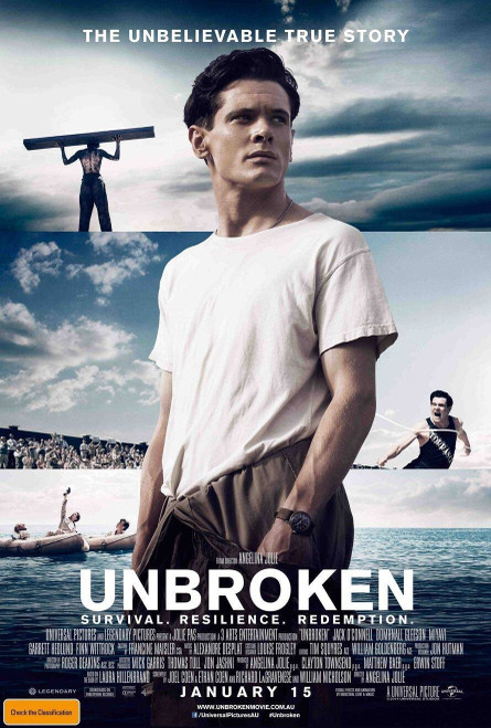 Unbroken (2014)_4 Poster Canvas Movie Film Print A0 A1 A2 A3 A4 A5 A6 Art Wall D