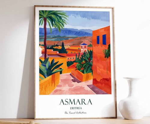 11_Asmara Print, Asmara Travel Poster, Eritrea Travel Print, Islamic Decor, Gift