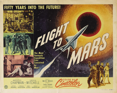 Flight To Mars 04 Poster Canvas Movie Film Print A0 A1 A2 A3 A4 A5 A6 Art Wall D