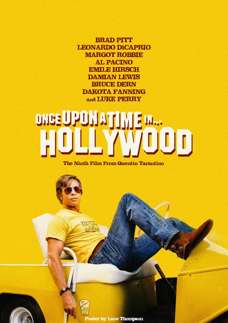 Once Upon a Time in Hollywood 1 Poster Canvas Movie Film Print A0 A1 A2 A3 A4 A5