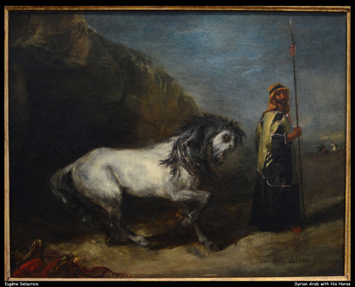 eugne-delacroix---syrian-arab-with-his-horse--jpb_32579385772_o(1) Poster Canvas