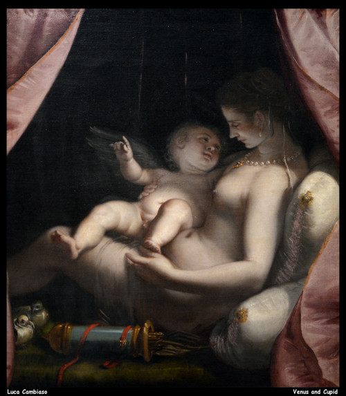 luca-cambiaso---venus-and-cupid--jpb_20825489680_o(1) Poster Canvas Print Art Pa