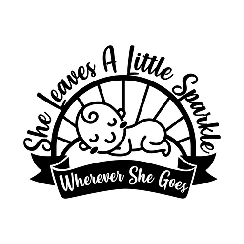 She Leaves A Little Sparkle Wherever She Goes-01 Poster Canvas Movie Film Print