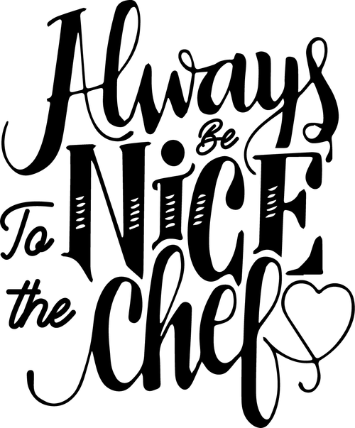 always be nice to the chef Poster Canvas Movie Film Print A0 A1 A2 A3 A4 A5 A6