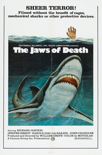 Jaws Of Death Poster 01 Poster Canvas Movie Film Print A0 A1 A2 A3 A4 A5 A6 Art