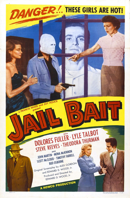Jail Bait 1954 Poster 01 Poster Canvas Movie Film Print A0 A1 A2 A3 A4 A5 A6 Art