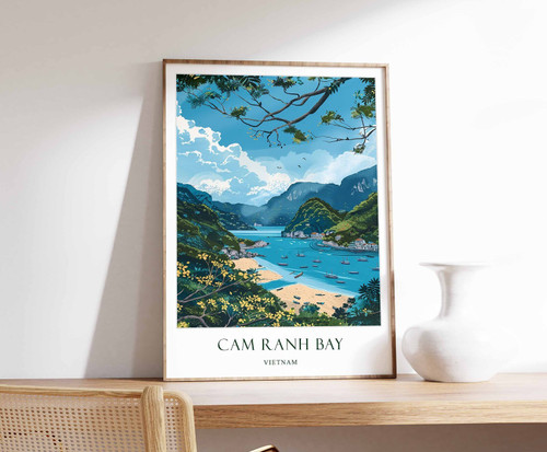2_Cam Ranh Poster, Vietnam Poster, Southeast Asia Poster, Cam Ranh Travel Print,