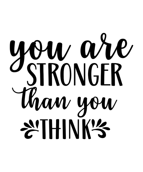 You Are Stronger Than You Think-01 (3) Poster Canvas Movie Film Print A0 A1 A2 A