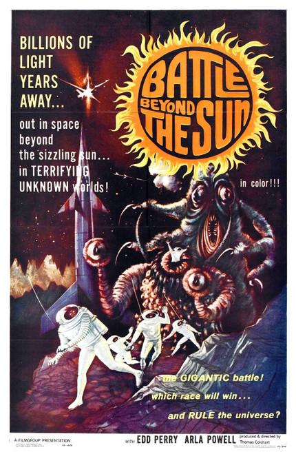 Battle Beyond Sun 01 Poster Canvas Movie Film Print A0 A1 A2 A3 A4 A5 A6 Art Wal