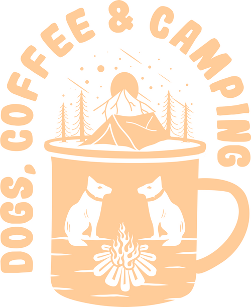 Dogs Coffee Camping Poster Canvas Movie Film Print A0 A1 A2 A3 A4 A5 A6 Art Wall