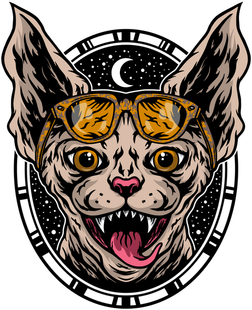 105. Sphynx Fun Gift Poster Canvas Print A0 A1 A2 A3 A4 A5 A6 Art Wall Decoratio