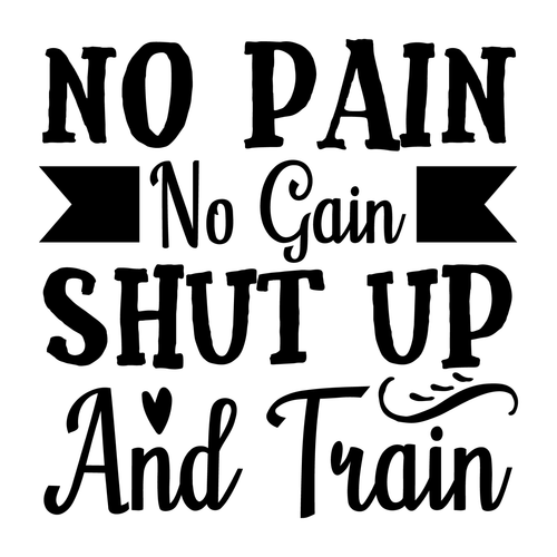 2.-No-Pain-No-Gain-Shut-Up-And-Train Poster Canvas Movie Film Print A0 A1 A2 A3