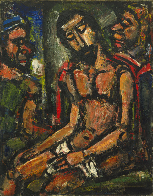 Georges Rouault - Christ Mocked by Soldiers Poster Canvas Movie Film Print A0 A1