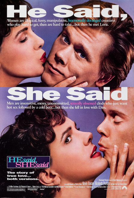 He Said, She Said (1991)_0 Movie Film Poster Canvas iconic design